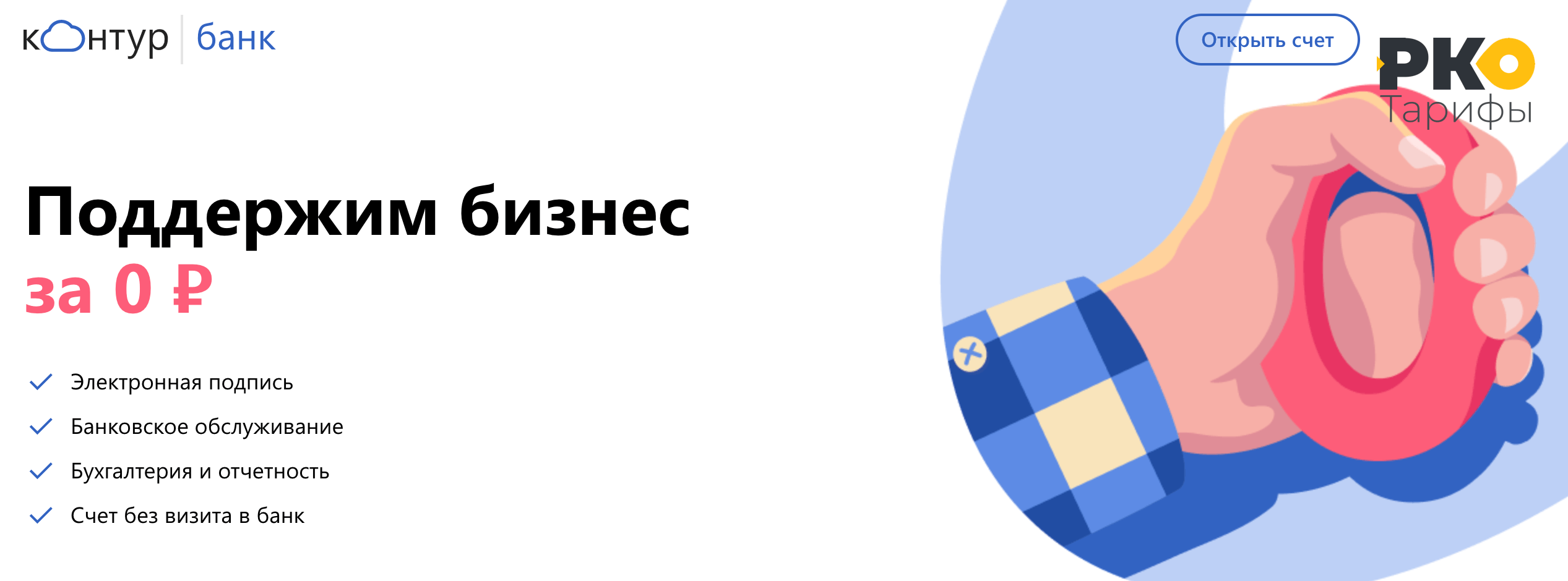 Акция банка Контур